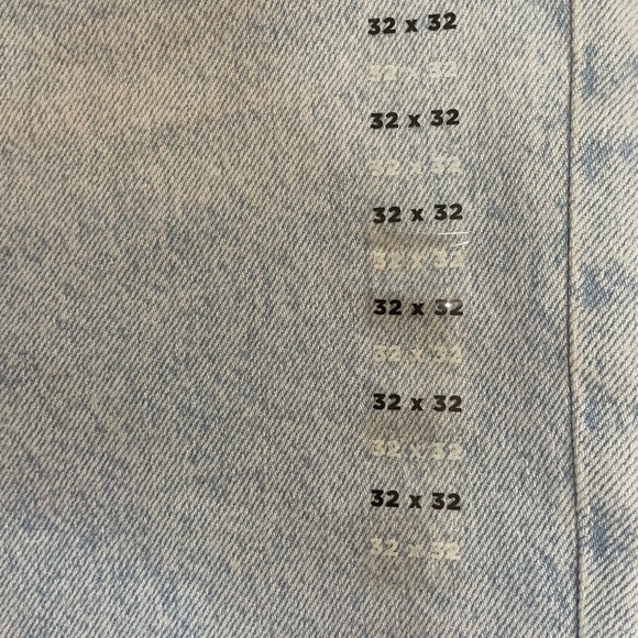 PacSun Baggy Straight Leg Jeans Light Indigo Blue Denim Mens Size 32x32 - Picture 9 of 14